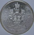 LaZooRo: Kanada 50 Cents 1960 PL - Srebro