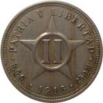 LaZooRo: Kuba 2 Centavos 1916 XF/UNC