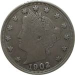 LaZooRo: Združene Države Amerike 5 Cents 1902 XF