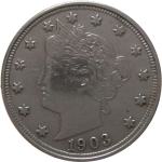 LaZooRo: Združene Države Amerike 5 Cents 1903 XF/UNC