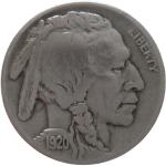LaZooRo: Združene Države Amerike 5 Cents 1920 VF