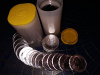 srebro Maple Leaf 5$, srebrnik čistine 9999, 780g srebra po 34€/unčo