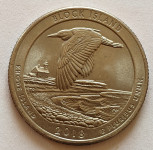 Spominski kovanec Zda 1/4 dolar leto 2018 - Rhode Island