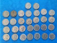 USA 5 cents Jefferson 12 različnih kovancev