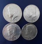 USA Half dollar 1965, 1966, 1967, 1968 D  Kennedy srebrniki