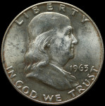 LaZooRo: ZDA Združene Države Amerike 1/2 Dollar 1963 D UNC - Srebro