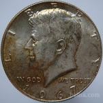 LaZooRo: ZDA Združene Države Amerike 1/2 Dollar 1967 UNC 1 - Srebro