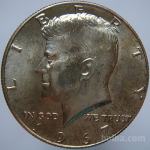 LaZooRo: ZDA Združene Države Amerike 1/2 Dollar 1967 UNC 4 - Srebro