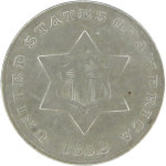 LaZooRo: Združene Države Amerike 3 Cents 1852 VF/XF - Srebro