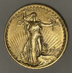 Zlatnik 20 Dollar 1908 " D " - UNITED STATES OF AMERICA A. Saint-Gaud