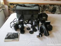 Canon EOS 650 SLR fotoaparat z dodatki