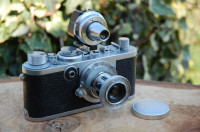 Leica 1F + Leitz Wetzlar iskalo + objektiv