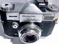 Redkost: Braun Paxette Reflex Ib, Steinheil 50mm objektiv, preverjen