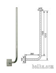 Zidni antenski nosilec - Fe konzola L35/110 - L40/160