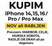 KUPIM IPHONE 15, 16, PRO ALI PRO MAX, NOV ALI MALO RABLJEN