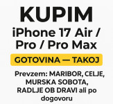 KUPIM IPHONE 17, 17 AIR, 17 PRO ALI 17 PRO MAX, NOV ALI MALO RABLJEN