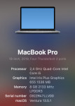 Apple MacBook pro 13 i5 8 GB 512