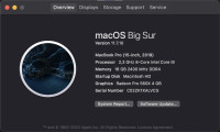Macbook pro i9 16inch 500 HD DDR , 2019