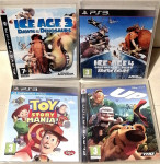 4xPS3: DISNEY otroške igre: Ledena doba (Ice Age 3+4), UP, Toy Story