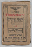 Eisenbahnkarte Austria 1917 kompletna očuvana
