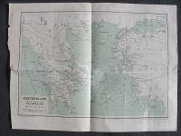 Zemljevid antične Grčije - natisnjen okrog leta 1910