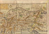ZEMLJEVID KRANJSKA DEŽELA - KOROŠKA - ITALIJA, 1752