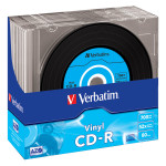 1x10 Verbatim CD-R 80/700MB 52x hitrost, vinilna površina, tanek