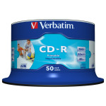 1x50 Verbatim CD-R 80/700MB 52x hitrost tiskanja, generični