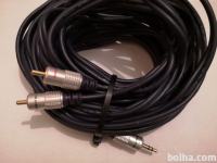 Kabel audio, 1x cinch/ 2x cinch, 10m, Digitalni, Vivanco, moder
