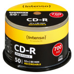 Intenso 1801125 CD-R plošček za tiskanje, 700 MB, 52x, 80 min