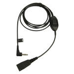 Jabra QD na 3,5 mm vtičnico, gladek priključni kabel, 1,5 m
