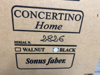 Sonus Faber CONCERTINO Black -Prazna embalaža