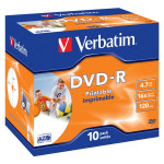 Verbatim - 10 x DVD-R - 4,7 GB 16x - široko območje za tiskanje fotogr