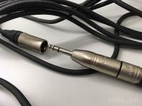 XLR kabel, 5m, Neutrik, Jack adapter
