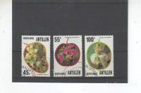 & ANTILI (NL) - ROŽE, RASTLINE - serija 3 znamke* - (msmk)