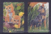 AVSTRALIJA 1996 - Mačke, psi žigosani samolepilni znamki