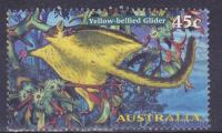 AVSTRALIJA 1997 Yellow bellied glider ribe flora fauna žigosana znamka