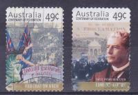 AVSTRALIJA 2001  Centenari of Federation samolepilni  žigosani znamki