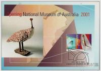 AVSTRALIJA 2001 - Maximum carta Otvoritev Nacionalenga muzeja