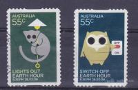 AVSTRALIJA 2009 - Živali ptice sova samolepilni žigosani znamki