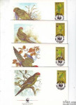 NORFOLK ISLAND - WWF -PAPGE - serija 4 FDC- (msmk)