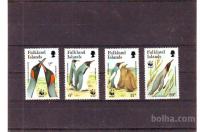 FALKLANDSKI OTOKI - WWF - ŽIVALI - serija 4 znamke** - (msmk