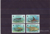 KIRIBATI - WWF - RIBE , ŽIVALI - serija 4 znamke**- (msmk)