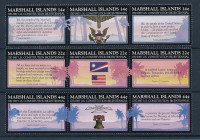 MARSHALLOVI OTOKI 1987 AMERIKA NEODVISNOST ** Mi 125/133  serija (108)