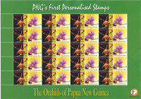 PAPUA NOVA GVINEJA 2007 ORHIDEJE RASTLINE ** mala pola 12 (F01)