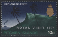 PITCAIRN 1971 KRALJEVI OBISK ** Mi 118 ** znamka (HV-113)