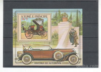 SAO TOME - AVTOMOBILi OLDI - blok** - (msmk)