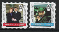 TRISTAN DA CUNHA 1986 KRALJEVA POROKA ** Mi 410/411 ** serija (HV-113)