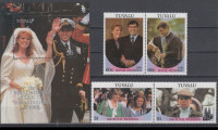 TUVALU 1986 KRALJEVA POROKA ** Mi 377/380+BL 18 * serija+blok (HV-113)