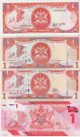 BANK. 1-1985,2006,2020 DOLLAR P36a,46a,46c,60 (TRINIDAD IN TOBAGO) UNC